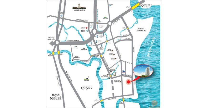 Hoàng Quốc Việt Apartment 매매 – 강 전망이 탁 트여 시원하고, 푸미흥 바로 옆 사진 1