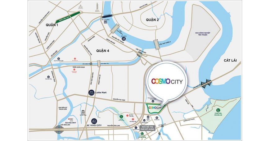Cosmo City 7군 아파트 임대 – 프리미엄 입지, 월세 1600만 베트남 동뿐 사진 7