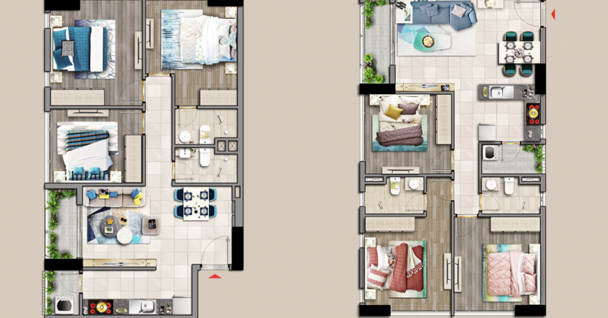 出租第七郡興福公寓 | 價格 1000 美元