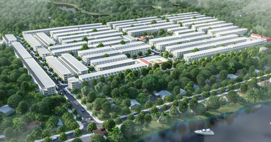 隆安省 Bến Lức 社的理想投資地點（Golden House）