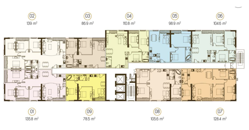 4군 Grand Riverside 아파트 매매 | 가격 76억 6800만 베트남 동 사진 2