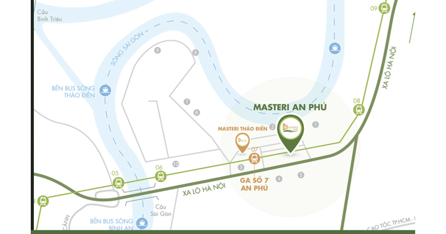 투득군 Masteri An Phú 아파트 매매 | 가격 110억 베트남 동 사진 4
