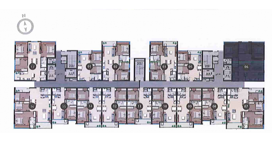7군 SkyLine 아파트 임대 | 월세 1,900만 베트남 동 사진 1
