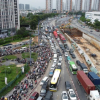 禁止機車進入高快速道路匝道後，胡志明市交通大打結