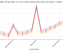 胡志明市第一郡代表性道路的土地價格變動（2020-2024）