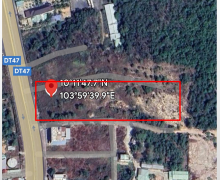 出售位於堅江省富國市楊蘇社的土地。