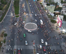 移除環島於范文同大道 – 減少胡志明市內城交通擁堵的戰略解決方案