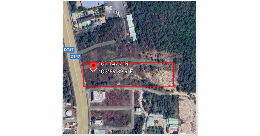 出售位於堅江省富國市楊蘇社的土地。