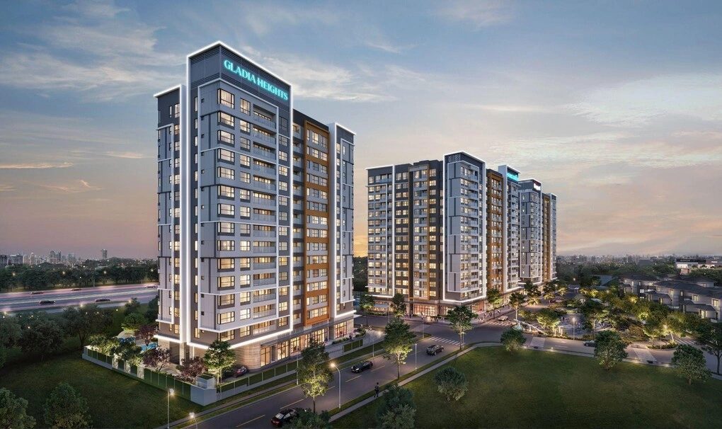 Gladia Heights 분양 프로젝트 외관 투시도
