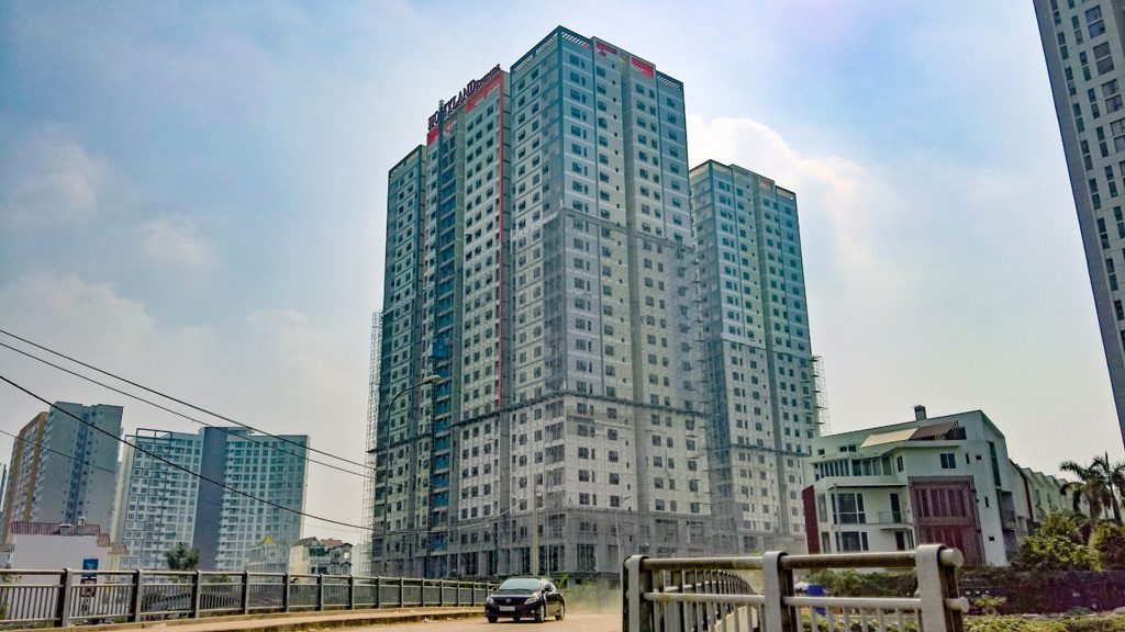 Homyland Riverside 분양 프로젝트 실사진(2019년 준공 전 외관)