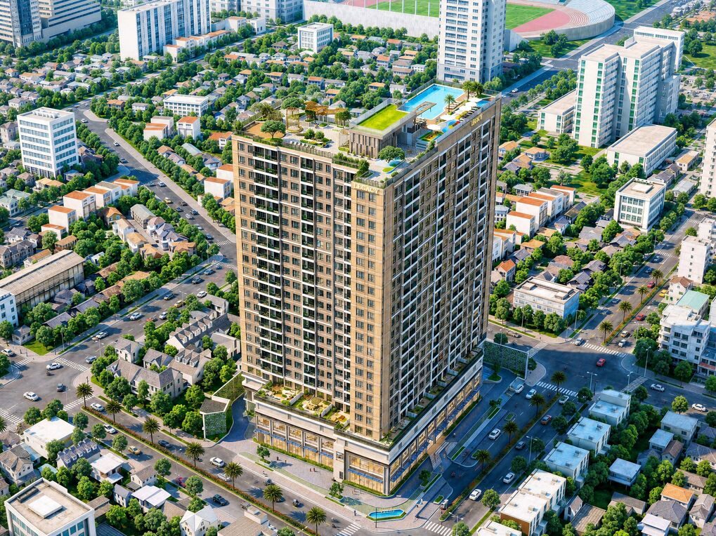 Legacy 66 분양 프로젝트 외관 조감 투시도