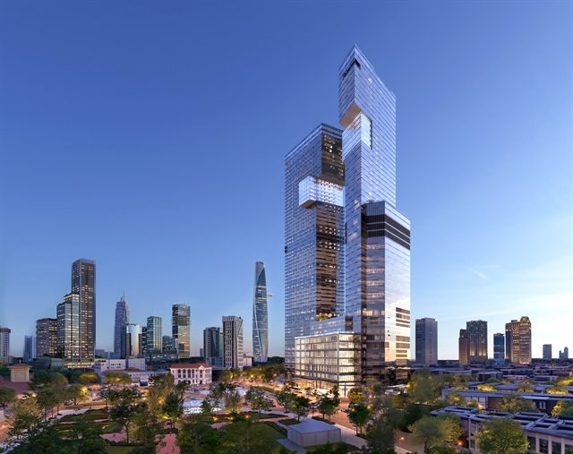 One Central Saigon 분양 프로젝트 쌍둥이 타워 외관 투시도