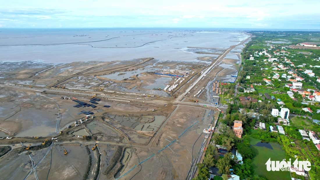 Vinhomes Green Paradise Cần Giờ 매립지 항공 촬영 실사(2025-09)